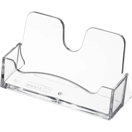 Подставка настольная для визиток 100x55 мм односторонняя Стамм фото Подставка настольная для визиток 100x55 мм односторонняя Стамм