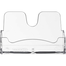 Подставка настольная для визиток 100x55 мм односторонняя Стамм фото Подставка настольная для визиток 100x55 мм односторонняя Стамм