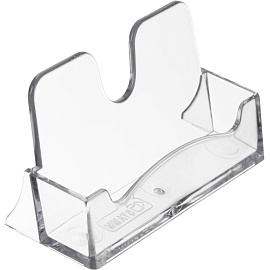 Подставка настольная для визиток 100x55 мм односторонняя Стамм фото Подставка настольная для визиток 100x55 мм односторонняя Стамм