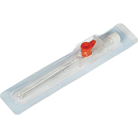 Катетер периферический KDM с дополнительным портом 14G (2.1 х 45 мм, 50 штук в упаковке)