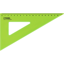 Треугольник Стамм Neon Cristal 18 см 90/60/30 градусов пластиковый