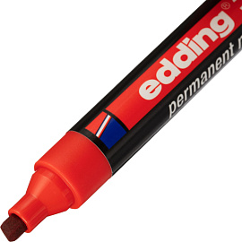 Маркер перманентный Edding E-330/2 красный (толщина линии 1-5 мм) скошенный наконечник