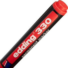 Маркер перманентный Edding E-330/2 красный (толщина линии 1-5 мм) скошенный наконечник