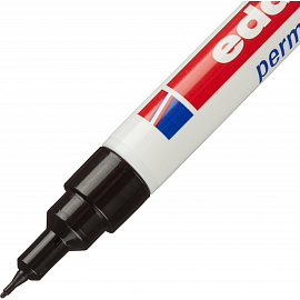 Маркер перманентный Edding E-404/1 черный (толщина линии 0,75 мм) круглый наконечник