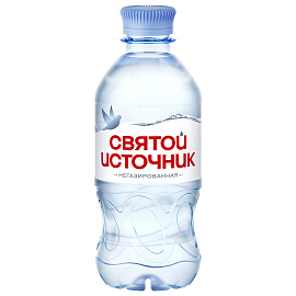 Вода питьевая Святой Источник негазированная 0.33 л (12 штук в упаковке)