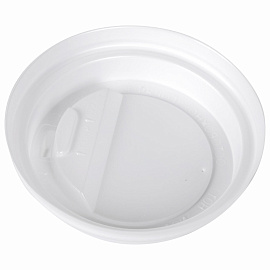 Крышка для стакана Сканди Пакк 80 мм пластиковая белая с клапаном 1000 штук в упаковке