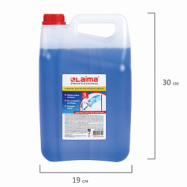 Средство для мытья стекол и зеркал 5 л, LAIMA PROFESSIONAL, 601610 фото Средство для мытья стекол и зеркал 5 л, LAIMA PROFESSIONAL, 601610