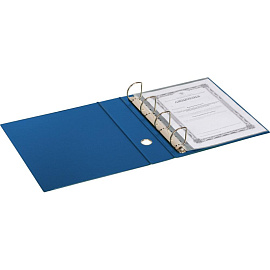 Папка на 4-х кольцах Bantex (Attache Selection) коллекция Strong A4 50 мм синяя до 300 листов