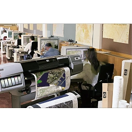 Бумага широкоформатная HP Bright White InkJet (90 г/кв.м, длина 45.7 м, ширина 610 мм, диаметр втулки 50.8 мм, C6035A)