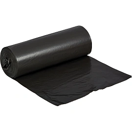 Мешки для мусора 160 л черные (ПВД 55 мкм, 10 штук)