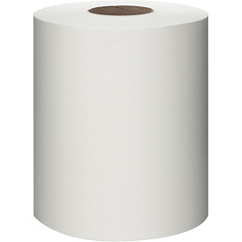 Полотенца бумажные рулонные с центральной вытяжкой Luscan Professional M2 1-слойные белые 6 рулонов по 300 метров