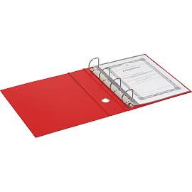 Папка на 4-х кольцах Bantex (Attache Selection) коллекция Strong A4 60 мм красная до 400 листов