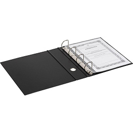 Папка на 4-х кольцах Bantex (Attache Selection) коллекция Strong A4 60 мм черная до 400 листов