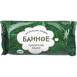 Мыло туалетное 100 г, "Банное" АГРОПРОМ-ЮГ, натуральное, 486785