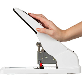 Степлер мощный Attache Selection Terminator до 100 листов белый (скобы № 23/10, 23/13, энергосберегающий)