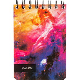 Блокнот Attache Selection Space Galaxy А6 120 листов белый в клетку на спирали (102х154 мм)