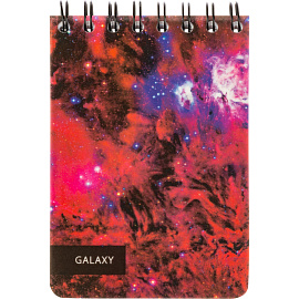 Блокнот Attache Selection Space Galaxy А6 120 листов белый в клетку на спирали (102х154 мм)