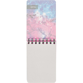 Блокнот Attache Selection Space Galaxy А6 120 листов белый в клетку на спирали (102х154 мм)