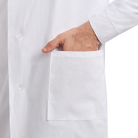 Халат рабочий у02-ХЛ мужской белый (размер 68-70, рост 170-176)