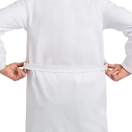 Халат рабочий у02-ХЛ мужской белый (размер 68-70, рост 182-188)