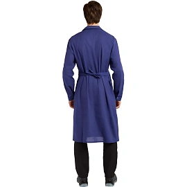 Халат рабочий у02-ХЛ мужской синий (размер 64-66, рост 182-188)