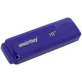 Флеш-диск 16 GB, SMARTBUY Dock, USB 2.0, синий, SB16GBDK-B