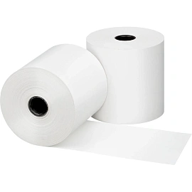 Чековая лента из термобумаги ProMega jet / Комус 80 мм намотка 60 м диаметр 62 мм втулка 18 мм (6 штук в упаковке)