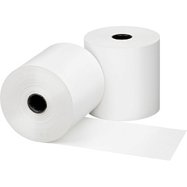 Чековая лента из офсетной бумаги ProMega jet / Комус 57 мм намотка 28 м втулка 12 мм (16 штук в упаковке)