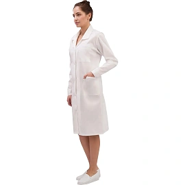 Халат рабочий у02-ХЛ женский белый (размер 40-42, рост 170-176)