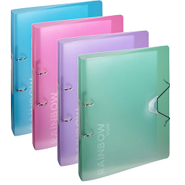 Папка на 2-х кольцах Attache Rainbow Style 35 мм фиолетовая до 250 листов