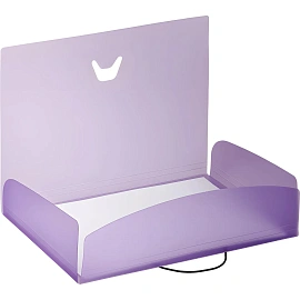 Папка на резинке Attache Rainbow Style А4 15 мм пластиковая до 200 листов сиреневая (толщина обложки 0.45 мм)