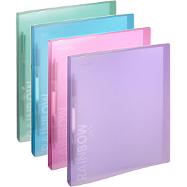 Скоросшиватель пластиковый с пружинным механизмом Attache Rainbow Style А4 до 150 листов фиолетовый (толщина обложки 0.45 мм)