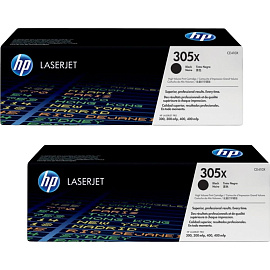 Картридж лазерный HP 305X CE410XD черный оригинальный (двойная упаковка)