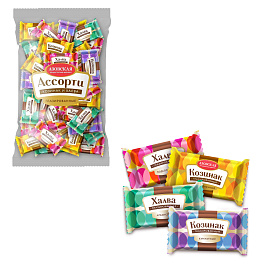 Конфеты глазированные АЗОВСКАЯ "Козинак и халва" 1000 г