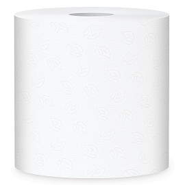 Полотенца бумажные рулонные PROtissue H1 2-слойные белые 6 рулонов по 150 метров (С222)