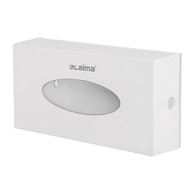 Диспенсер для косметических салфеток LAIMA CLASSIC, настольный/настенный, пластиковый, белый, 605392 фото Диспенсер для косметических салфеток LAIMA CLASSIC, настольный/настенный, пластиковый, белый, 605392