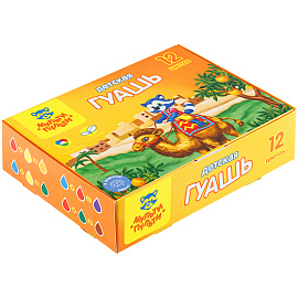 Гуашь Мульти-Пульти "Енот в Марокко", 12 цветов, 35мл, картон фото Гуашь Мульти-Пульти "Енот в Марокко", 12 цветов, 35мл, картон