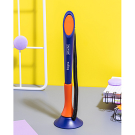 Ручка шариковая на подставке Attache цвет чернил синий с пружиной (толщина линии 0,8 мм)