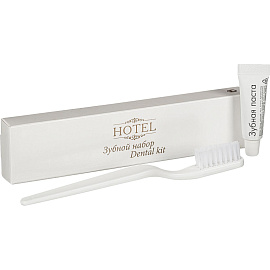 Набор зубной Hotel картон (зубная щётка, зубная паста, 200 штук в упаковке)