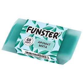 Ластик ароматизированный FUNSTER (ФАНСТЕР) "SWEET", 54х23х10 мм, скошенный, картонный держатель, экологичный ПВХ, ассорти, 272727
