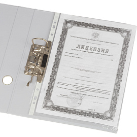 Папка-регистратор Bantex (Attache Selection) коллекция Strong 50 мм серая ПВХ с технологией Strong Line