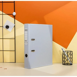 Папка-регистратор Bantex (Attache Selection) коллекция Strong 50 мм серая ПВХ с технологией Strong Line