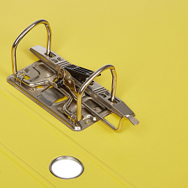 Папка-регистратор Bantex (Attache Selection) коллекция Strong 50 мм жёлтая ПВХ с технологией Strong Line