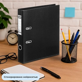 Папка-регистратор Bantex (Attache Selection) коллекция Strong 50 мм чёрная ПВХ с технологией Strong Line