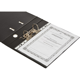 Папка-регистратор Bantex (Attache Selection) коллекция Strong 50 мм чёрная ПВХ с технологией Strong Line