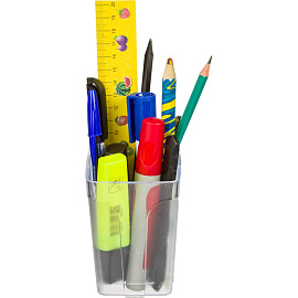 Подставка-стакан для канцелярских принадлежностей Attache City белая 10x7x7 см