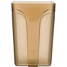 Подставка-стакан для канцелярских принадлежностей Attache City коричневая 10x7x7 см