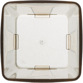 Подставка-стакан для канцелярских принадлежностей Attache City коричневая 10x7x7 см