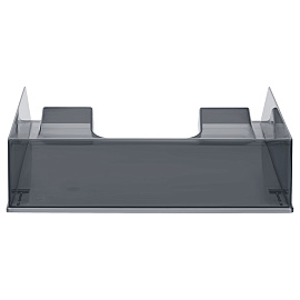 Лоток для бумаг горизонтальный СТАММ "Фаворит", тонированный черный