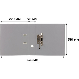 Папка-регистратор Bantex (Attache Selection) коллекция Strong 70 мм серая ПВХ с технологией Strong Line